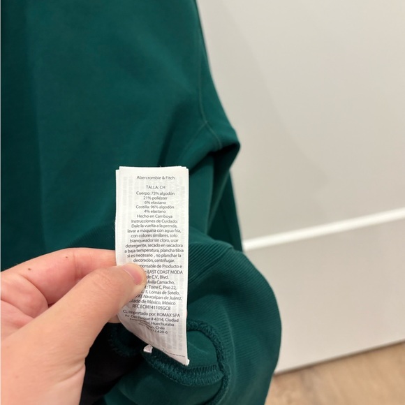 YPB by Abercrombie Green Quarter Zip - Picture 6 of 9